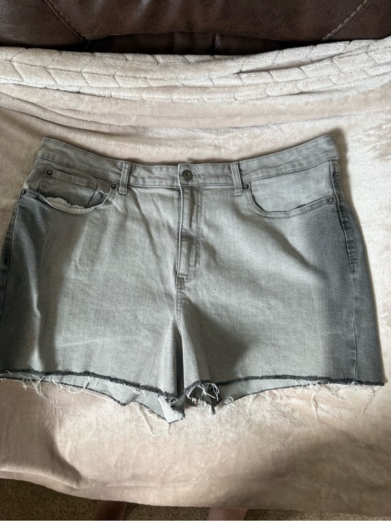 Inc Denim Pants - High-Rise Gray Women's Denim Shorts